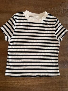 a new day Striped Crew Tee